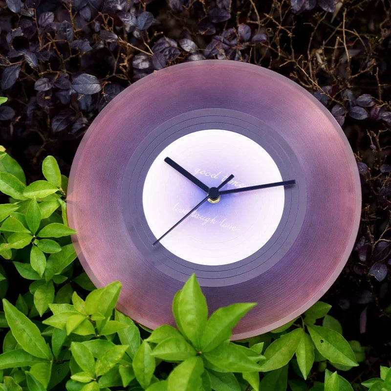 Vinyl Record Clock with Stand