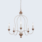 Hartsville 6-Light Chandelier, French country style, suitable for entryways and dining rooms