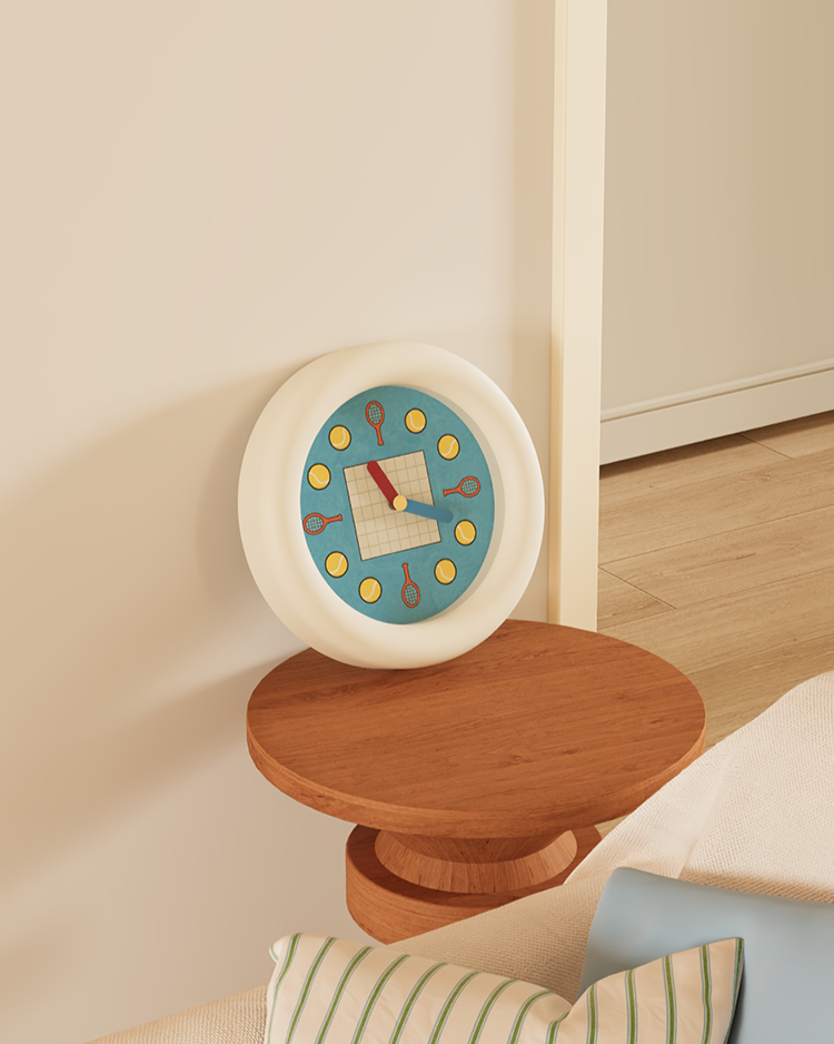 Tennis-Inspired Wall Clock