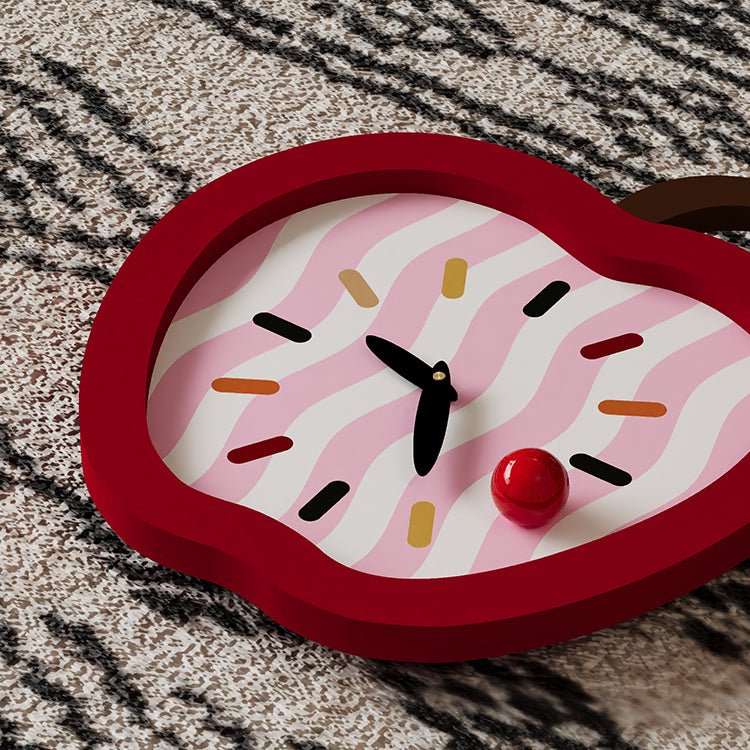Whimsy Apple Shaped Clock