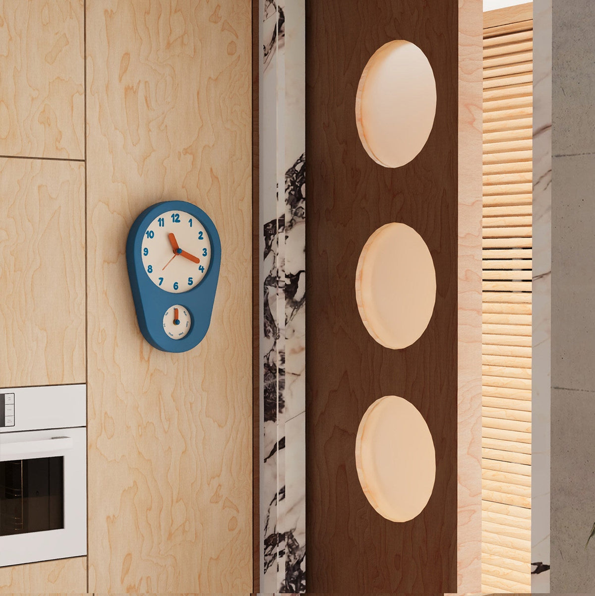 Retro Weekday Clock